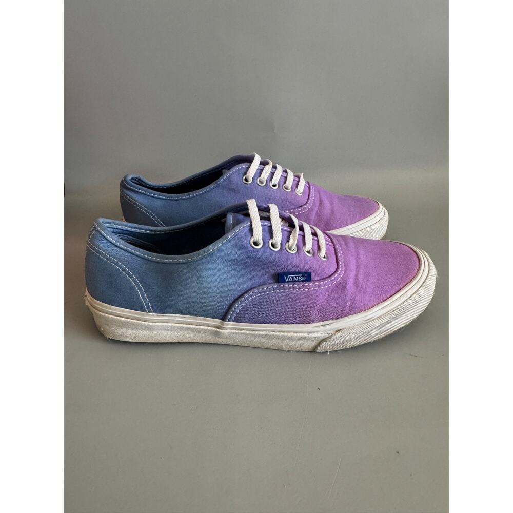 Vans Authentic Low Top Purple Ombre Sneakers Shoes Skate Men's 6.5 Women 8
